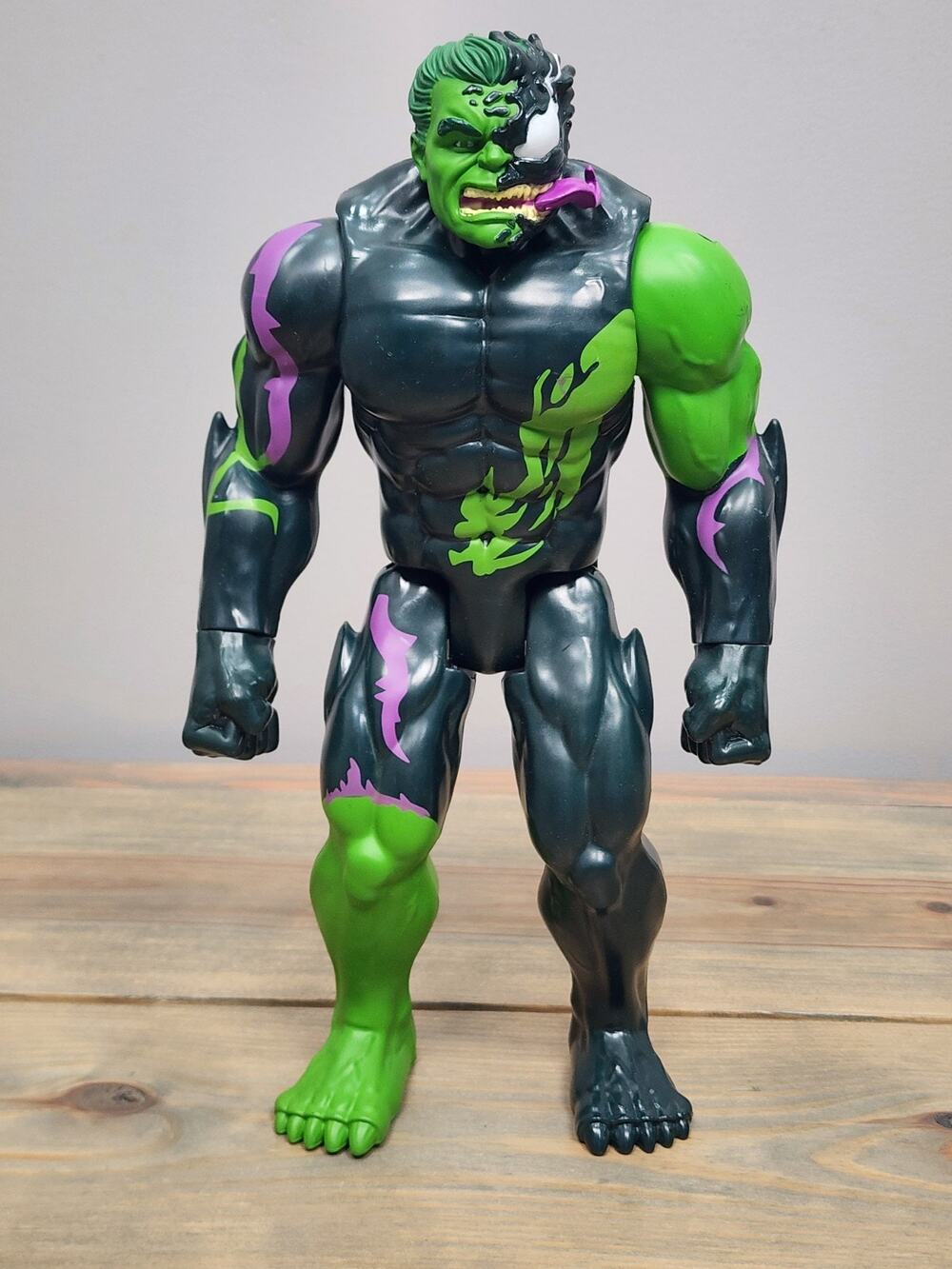 Marvel Titan Hero Series Venomized Hulk Figure - 12” Tall